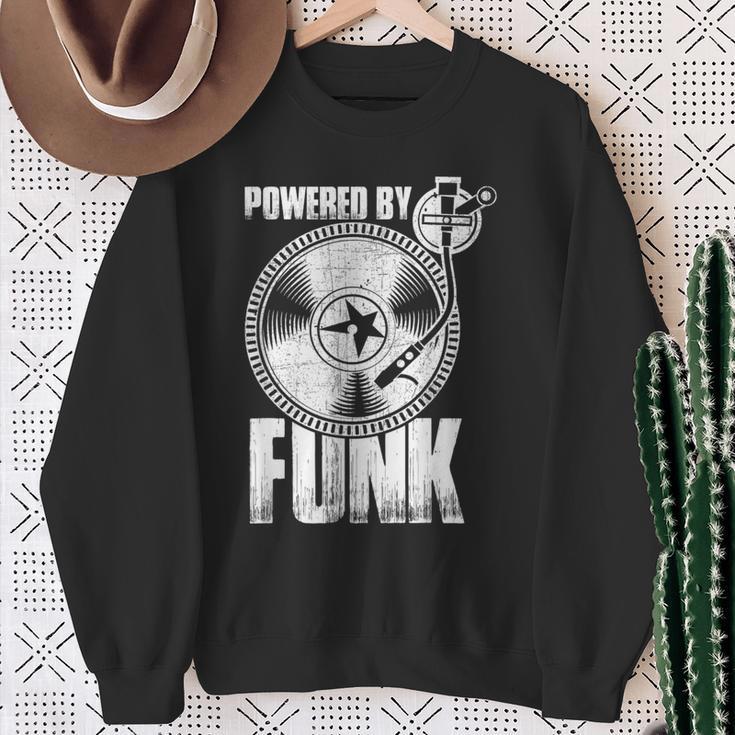 Powered By Funk Music 70年代 & 80年代 ビニール スウェットシャツ 年配の女性への贈り物