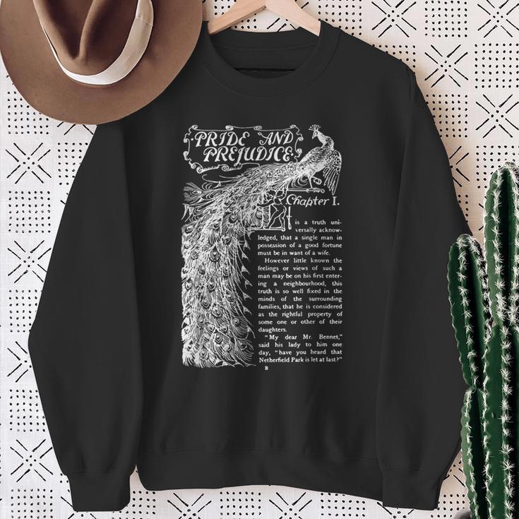 Pride And Prejudice Women Jane Austen Books Sweatshirt Gifts for Old Women