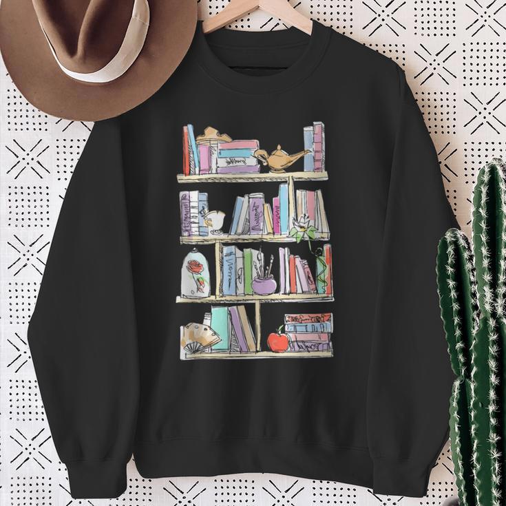 Princess Book Teacher Librarian Book Worm Reading Sweatshirt Gifts for Old Women