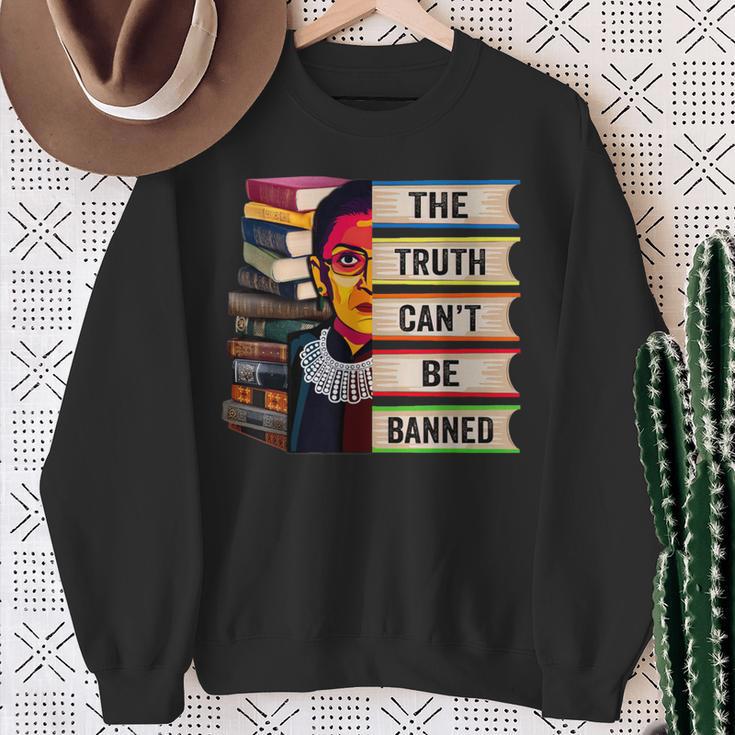 RBG Book Feminist Read Banned Books Girl Bookworm Reading Sweatshirt Gifts for Old Women