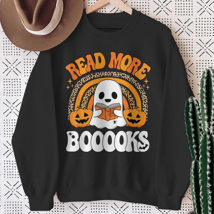 Read More Books Booooks Ghost Pumpkin Cute Teacher Halloween Sweatshirt Gifts for Old Women Read More Books Booooks Ghost Pumpkin Cute Teacher Halloween Sweatshirt Gifts for Old Women