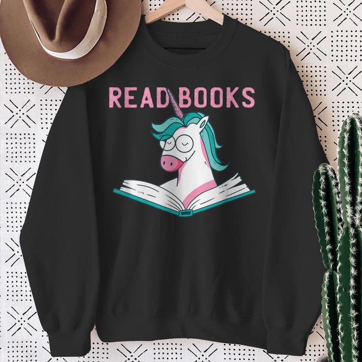 Read Books Reading Book Sweatshirt Gifts for Old Women