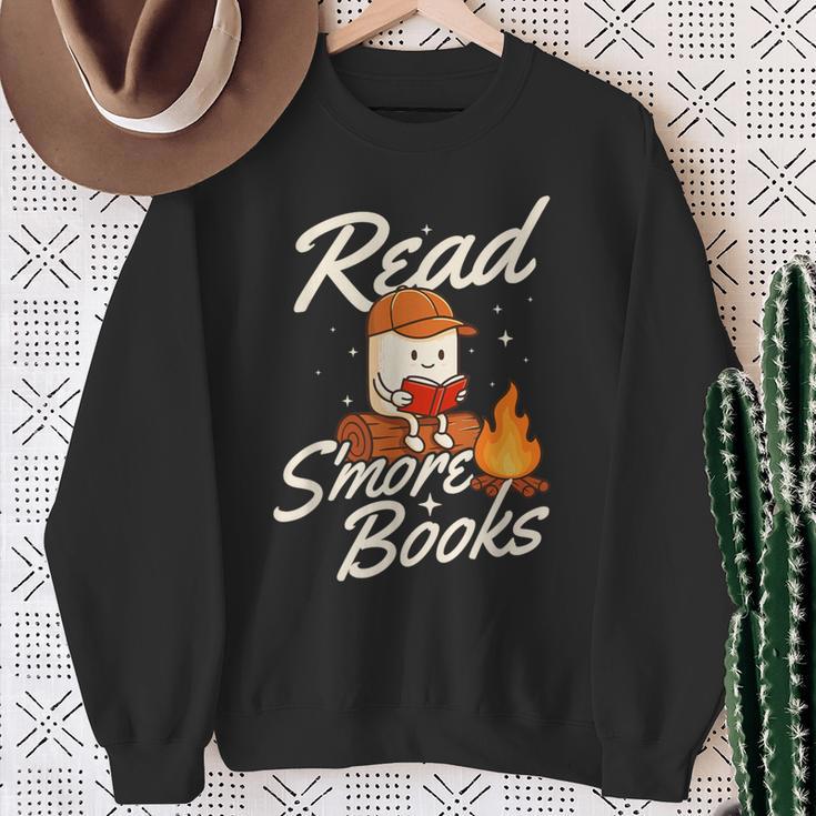 Read S'More Books Book Lover Reading Bookworm Reader Sweatshirt Gifts for Old Women