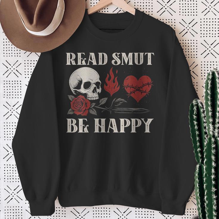 Read Smut Be Happy Dark Romance Merch Smutt Book Lover Women Sweatshirt Gifts for Old Women Read Smut Be Happy Dark Romance Merch Smutt Book Lover Women Sweatshirt Gifts for Old Women