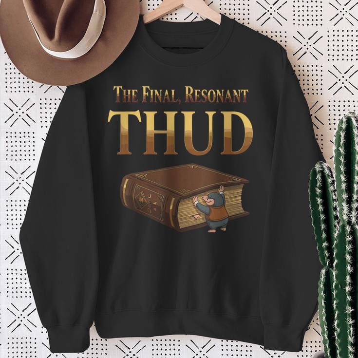 Reader Mole Finished Book Humor Literary Apparel Sweatshirt Gifts for Old Women