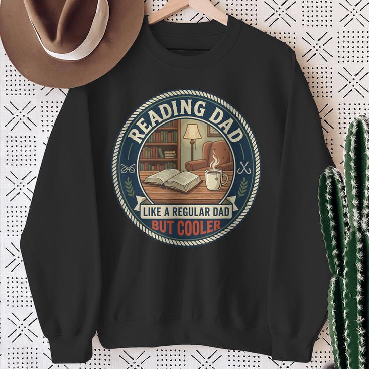 Reading Dad Books Coffee Library Relax Hobby Father's Day Sweatshirt Gifts for Old Women Reading Dad Books Coffee Library Relax Hobby Father's Day Sweatshirt Gifts for Old Women