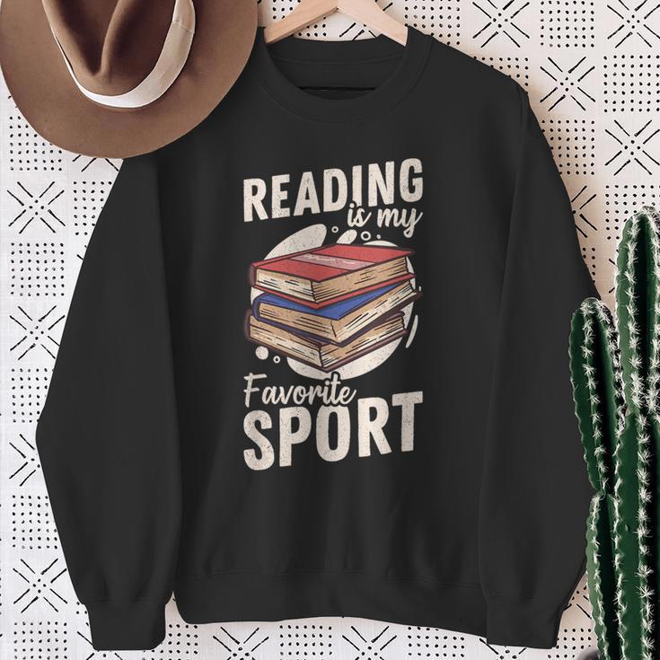 Reading Is My Favorite Sport Reader Books Novel Lecture Sweatshirt Gifts for Old Women Reading Is My Favorite Sport Reader Books Novel Lecture Sweatshirt Gifts for Old Women