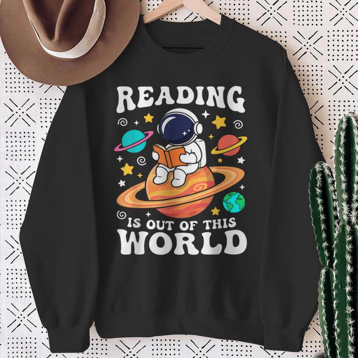 Reading Is Out Of This World Space Books Lover Kids Sweatshirt Gifts for Old Women Reading Is Out Of This World Space Books Lover Kids Sweatshirt Gifts for Old Women