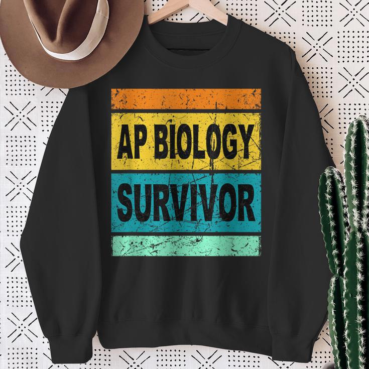 Retro AP Biology Shirt AP Biology Survivor Prep Book Study Sweatshirt Gifts for Old Women
