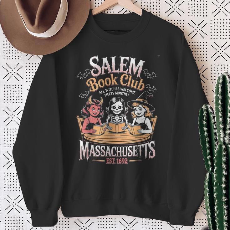 Retro Salem Book Club Bookish Witchy Spooky Halloween Sweatshirt Gifts for Old Women Retro Salem Book Club Bookish Witchy Spooky Halloween Sweatshirt Gifts for Old Women