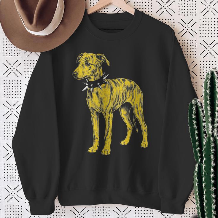 Rocker Greyhound パンクメタルロックンロールミュージックドッグ スウェットシャツ 年配の女性への贈り物