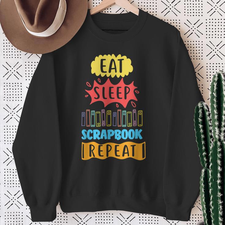 Scrapbooking Humor Crafty Scrap Book Lover Sweatshirt Gifts for Old Women