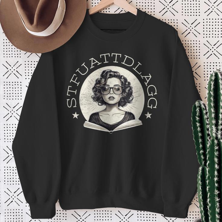 Sexy STFUATTDLAGG Adult Read Spicy Love Reading Book Fantasy Sweatshirt Gifts for Old Women Sexy STFUATTDLAGG Adult Read Spicy Love Reading Book Fantasy Sweatshirt Gifts for Old Women