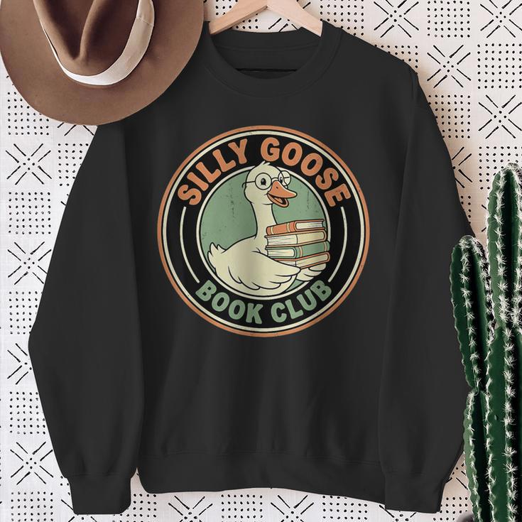 Silly Goose Book Club For Readers Bookish Sweatshirt Gifts for Old Women