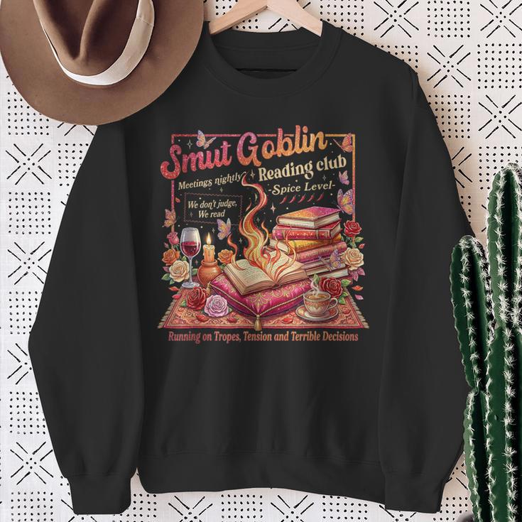 Smut Goblin Dark Romance Book Lover Vintage Sweatshirt Gifts for Old Women