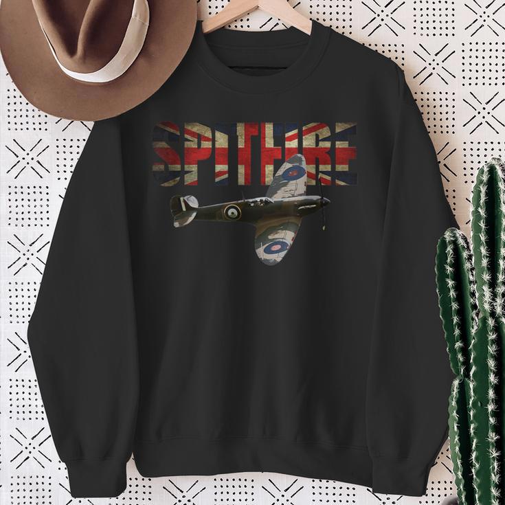 Spitfire Rafupermarine Ww2 ファイタープレーンtシャツ ユニオンジャック スウェットシャツ 年配の女性への贈り物