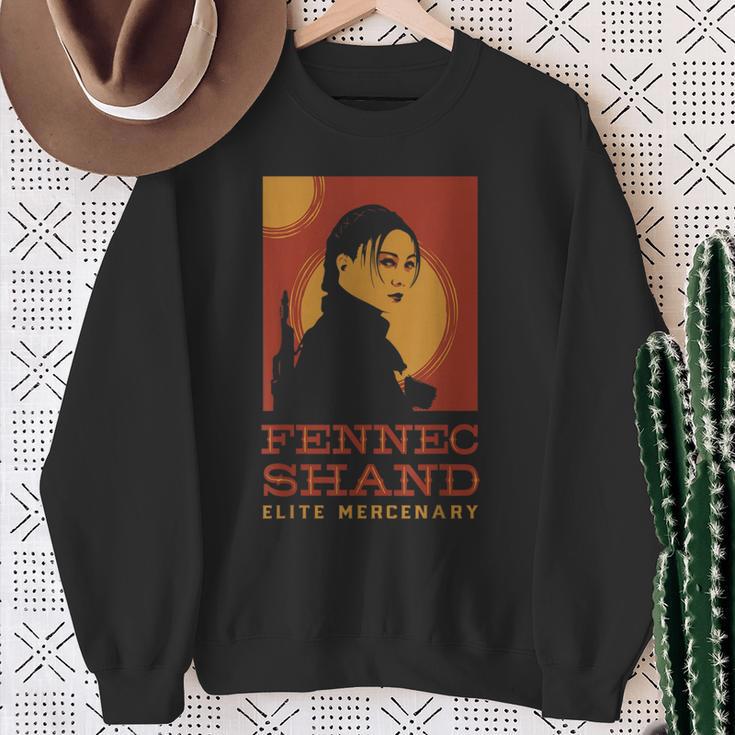 Star Wars The Book Of Boba Fett Elite Mercenary Poster Sweatshirt Gifts for Old Women