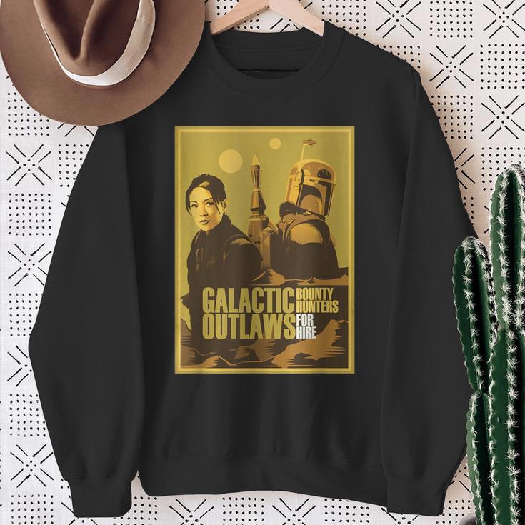 Star Wars The Book Of Boba Fett Fennec Outlaws Poster Sweatshirt Gifts for Old Women