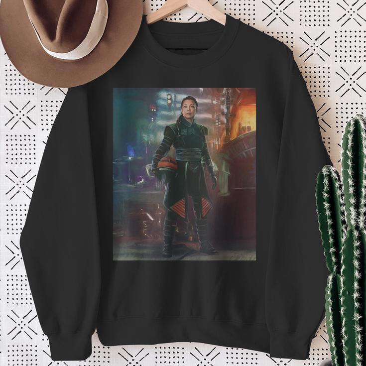 Star Wars The Book Of Boba Fett Fennec Shand Portrait Sweatshirt Gifts for Old Women