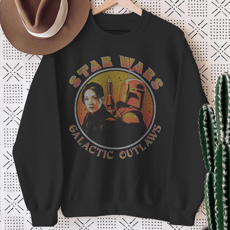 Star Wars The Book Of Boba Fett Galactic Outlaws Vintage Sweatshirt Gifts for Old Women