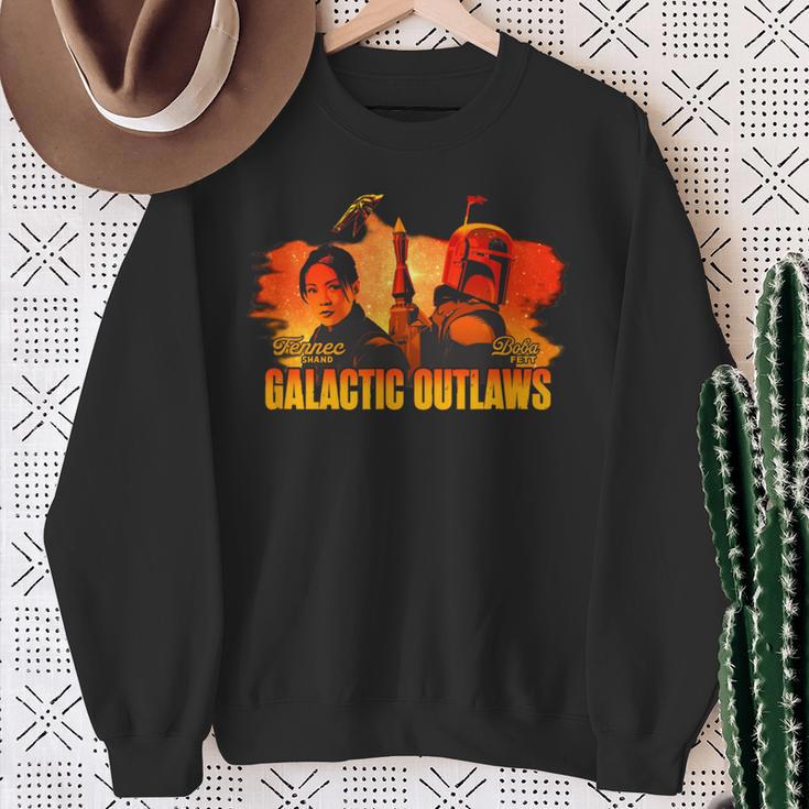 Star Wars The Book Of Boba Fett Galactic Sunset Poster Sweatshirt Gifts for Old Women