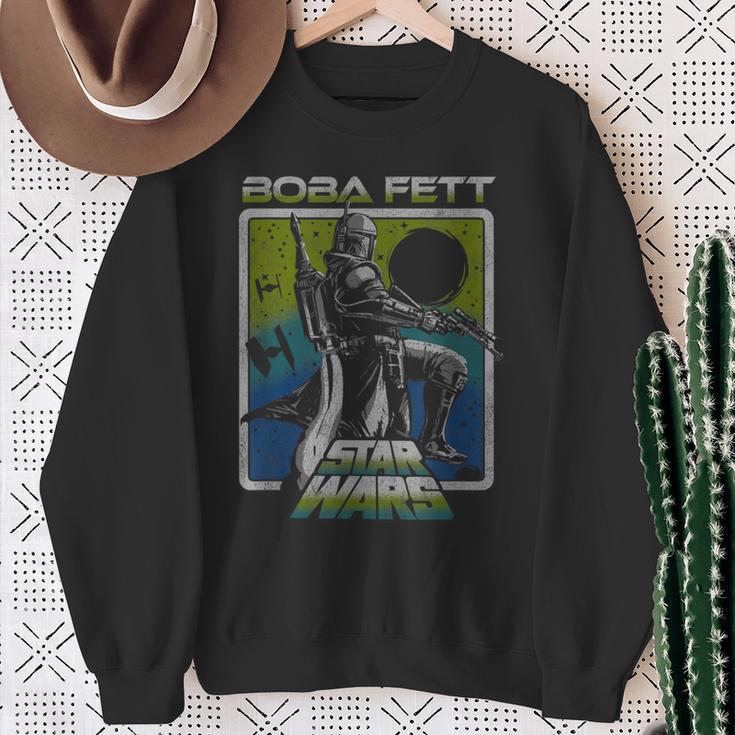 Star Wars The Book Of Boba Fett Galaxy Gradient Portrait Sweatshirt Gifts for Old Women