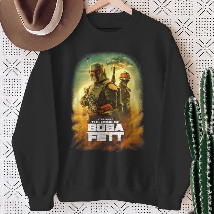 Star Wars The Book Of Boba Fett Group Shot Desert Poster Sweatshirt Gifts for Old Women Star Wars The Book Of Boba Fett Group Shot Desert Poster Sweatshirt Gifts for Old Women