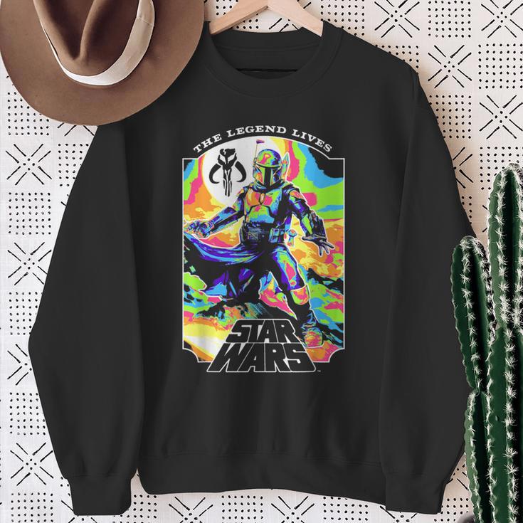 Star Wars The Book Of Boba Fett The Legend Lives Retro V-2 Sweatshirt Gifts for Old Women