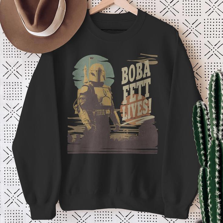 Star Wars The Book Of Boba Fett Lives Sweatshirt Gifts for Old Women
