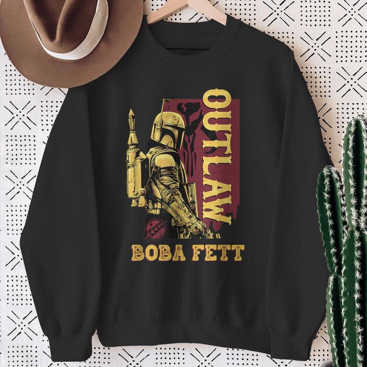 Star Wars The Book Of Boba Fett Outlaw Color Pop Sweatshirt Gifts for Old Women