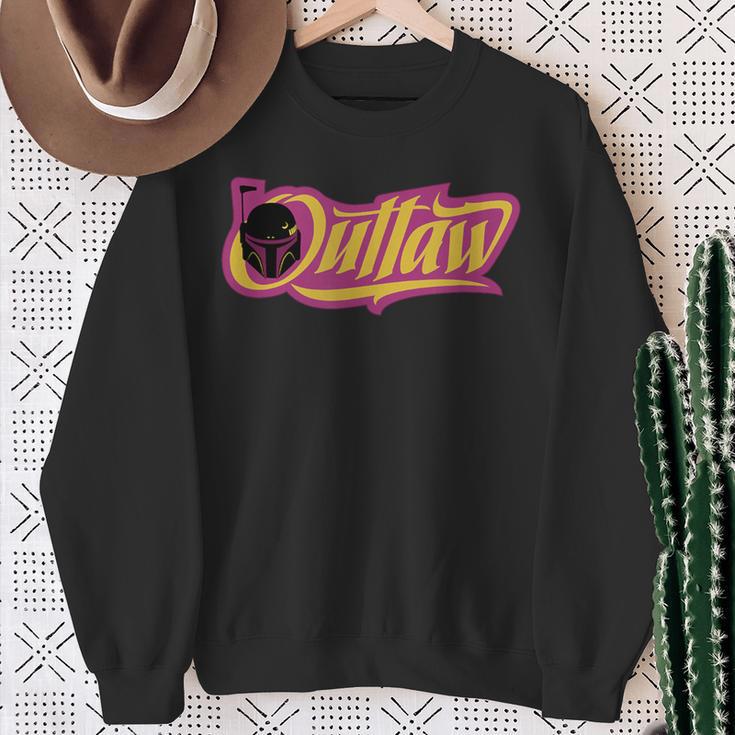 Star Wars The Book Of Boba Fett Outlaw Logo Sweatshirt Gifts for Old Women Star Wars The Book Of Boba Fett Outlaw Logo Sweatshirt Gifts for Old Women