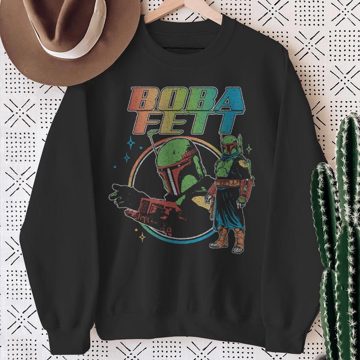 Star Wars The Book Of Boba Fett Rainbow Logo Sweatshirt Gifts for Old Women Star Wars The Book Of Boba Fett Rainbow Logo Sweatshirt Gifts for Old Women