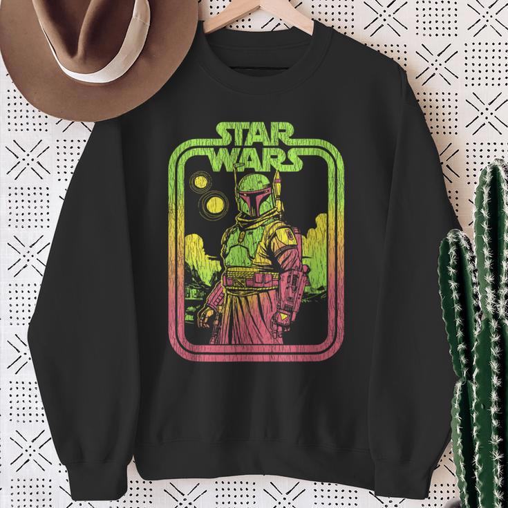 Star Wars The Book Of Boba Fett Retro Poster Sweatshirt Gifts for Old Women Star Wars The Book Of Boba Fett Retro Poster Sweatshirt Gifts for Old Women