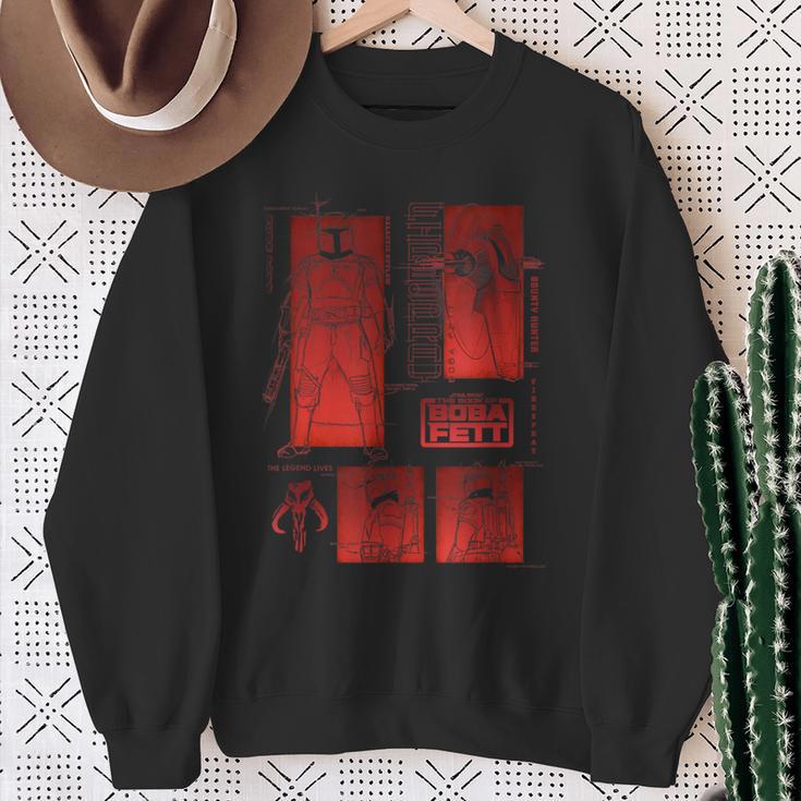 Star Wars The Book Of Boba Fett Sketch Panels Sweatshirt Gifts for Old Women