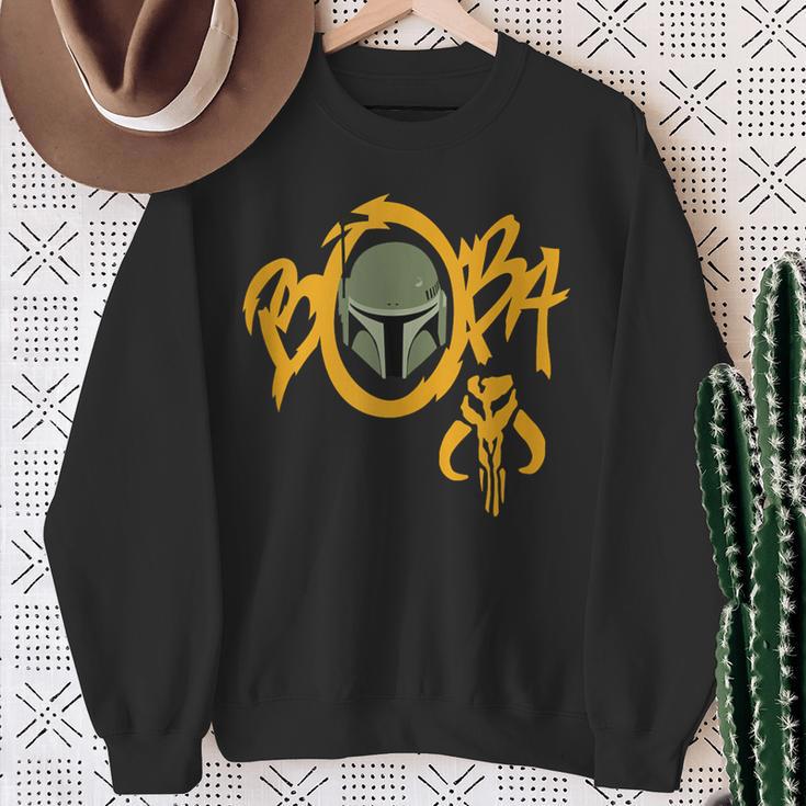 Star Wars The Book Of Boba Fett Street Art Sweatshirt Gifts for Old Women Star Wars The Book Of Boba Fett Street Art Sweatshirt Gifts for Old Women