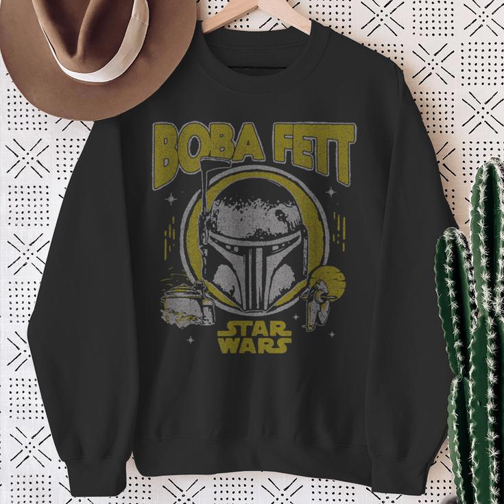 Star Wars The Book Of Boba Fett Vintage Helmet Logo Sweatshirt Gifts for Old Women Star Wars The Book Of Boba Fett Vintage Helmet Logo Sweatshirt Gifts for Old Women