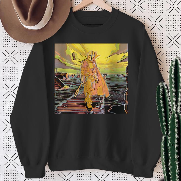 Star Wars The Mandalorian Din Djarin Comic Book Sweatshirt Gifts for Old Women