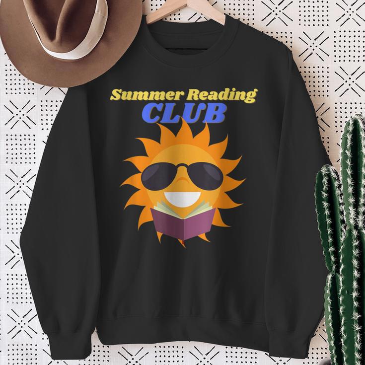 Summer Reading Club Sun Reading Book Men Women Kids Sweatshirt Gifts for Old Women