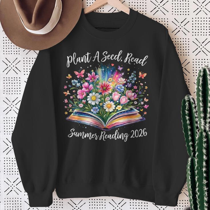 Summer Reading Program 2026 Plant A Seed Read Book Librarian Sweatshirt Gifts for Old Women Summer Reading Program 2026 Plant A Seed Read Book Librarian Sweatshirt Gifts for Old Women