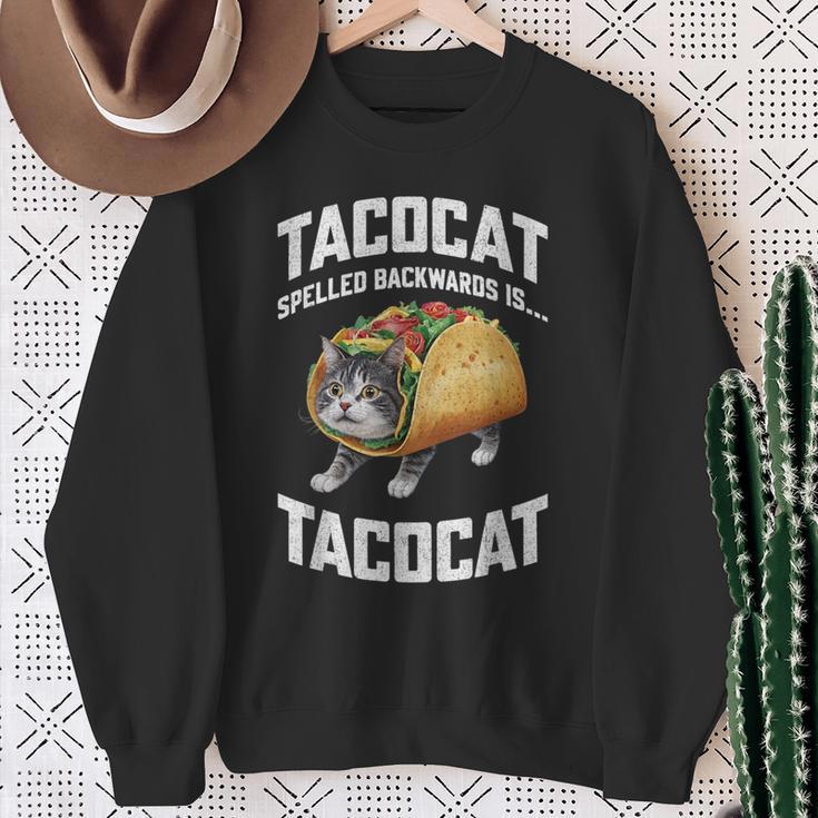 Tacocatpelled Backward Is Tacocat シャツ タコキャット好き スウェットシャツ 年配の女性への贈り物