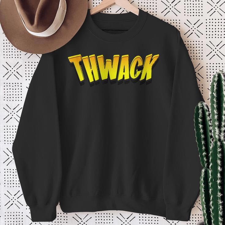 THWACK Vintage Retro Comic Book Sweatshirt Gifts for Old Women THWACK Vintage Retro Comic Book Sweatshirt Gifts for Old Women