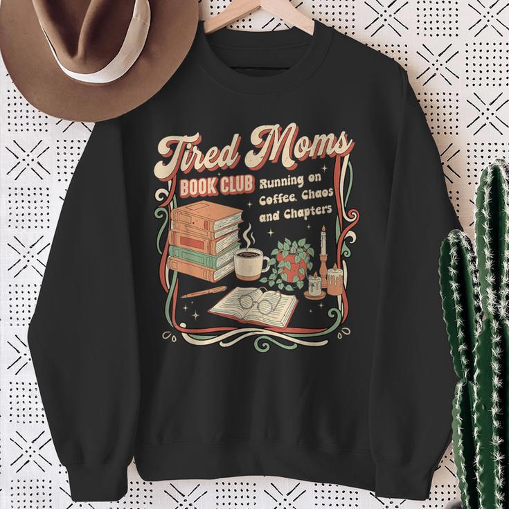 Tired Moms Book Club Retro Reading Lover Moms Sweatshirt Gifts for Old Women