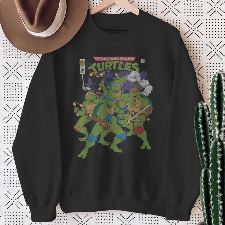 TMNT Comic Book Cover Group Shot Sweatshirt Gifts for Old Women TMNT Comic Book Cover Group Shot Sweatshirt Gifts for Old Women