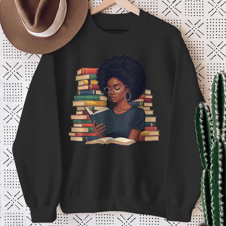 History Month Afro Women Girls Book Lover Librarian Sweatshirt Gifts for Old Women History Month Afro Women Girls Book Lover Librarian Sweatshirt Gifts for Old Women