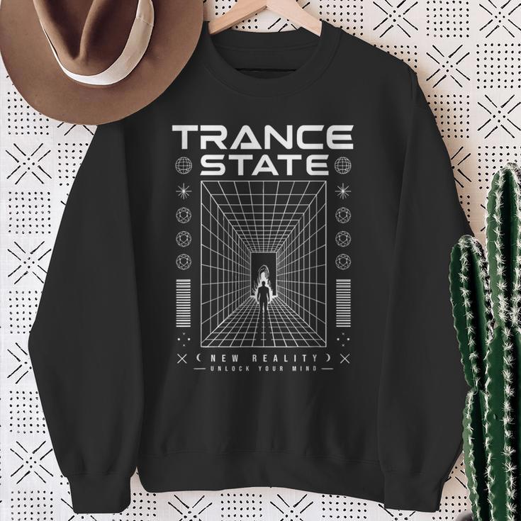 Trancetate New Reality Rave Edm Dj フェスティバル デザイン スウェットシャツ 年配の女性への贈り物