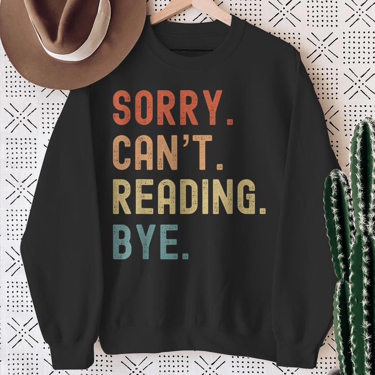 Tut Mir Sorry Ich Kann Nicht Lesen Bye Book Lover Sweatshirt Gifts for Old Women