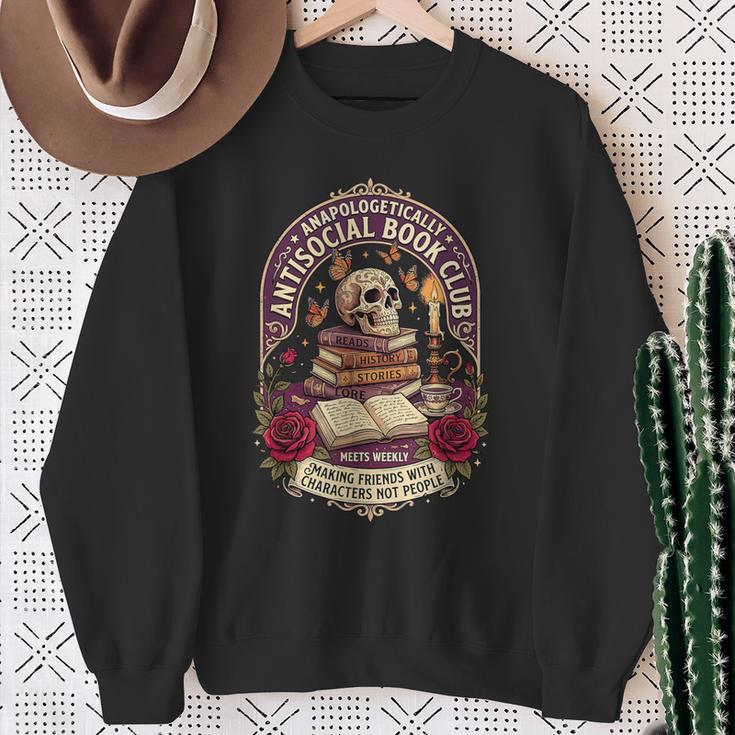 Unapologetically Antisocial Book Club Introvert Sweatshirt Gifts for Old Women