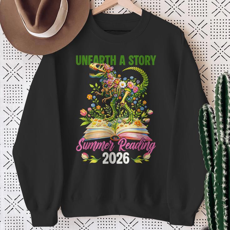 Unearth A StoryRex Reading Book Floral Summer Reading Sweatshirt Gifts for Old Women Unearth A StoryRex Reading Book Floral Summer Reading Sweatshirt Gifts for Old Women