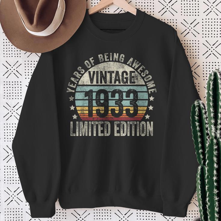 Vintage 1933 Limited Edition Legendary Awesome Epic 1933 スウェットシャツ 年配の女性への贈り物