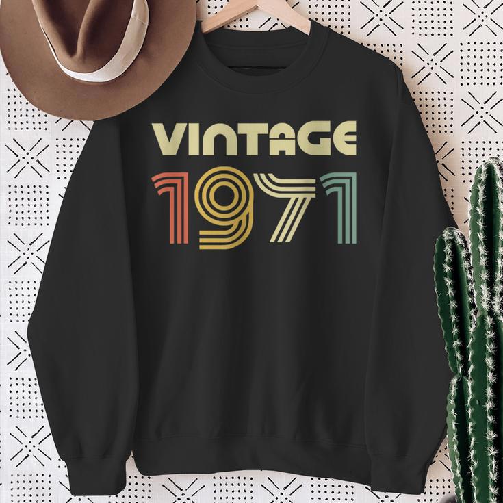 Vintage 1971 50Th Birthday スウェットシャツ 年配の女性への贈り物